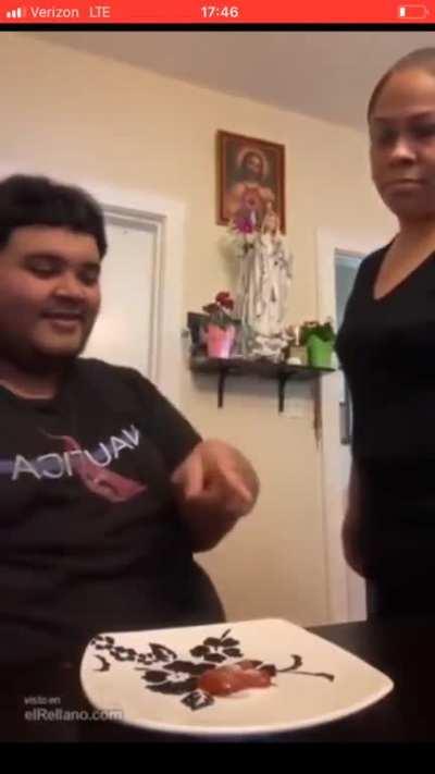 She didn’t find it as funny.