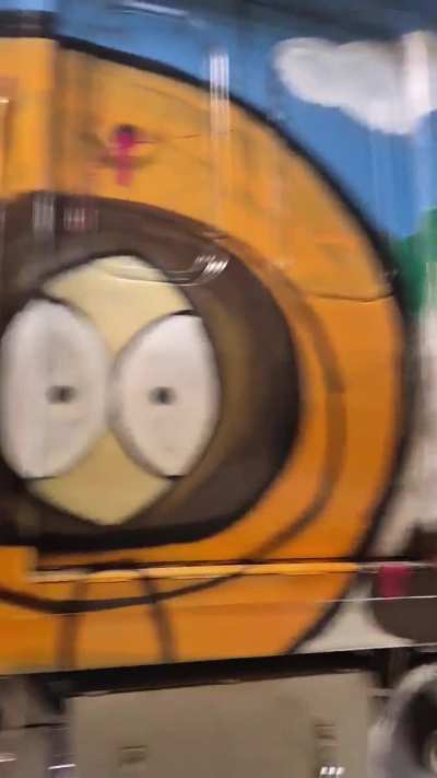 Not a fan of graffiti but South Park kills it.