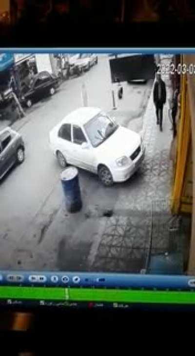 Forgot the handbrake