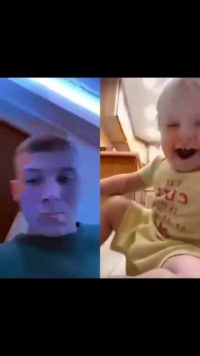 Ayo, what the infant doin?