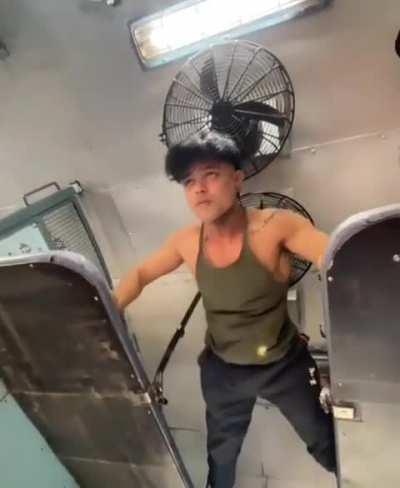 Working out and recording yourself at a gym? Nah, thats for kids