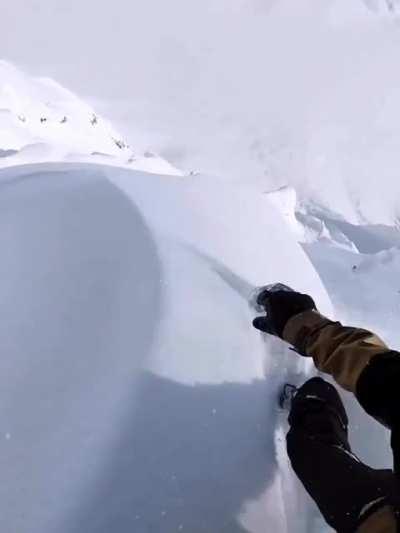 Dream line at tordrillo mountain, Alaska