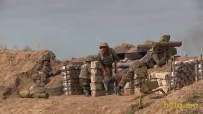 New video from Armenian positions. This cannot be called a minor conflict, a full-scale war is going on.