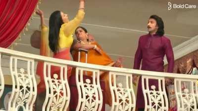 Johnny Sins stars in a humorous ad for a men's sexual health brand alongside Bollywood actor Ranveer Singh . The commercial, which features a collective family argument, is a parody of a regular Indian daily soap opera.