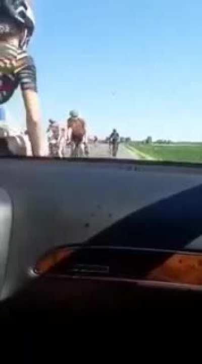 It's raining cyclists...