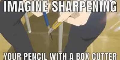 imagine dragons (sharpening your pencil with a box cutter)
