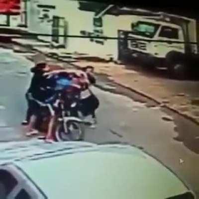 What could go wrong when you try to rob someone and drop your gun?