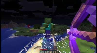 Friend came up the water elevator at the worst time possible