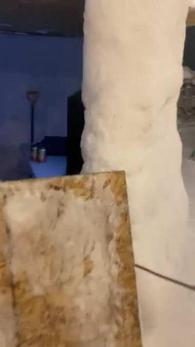 The weather in Denver ain’t stoppin these dubs. #eskimobros