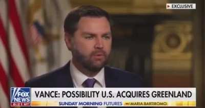 What happened to them? The US Vice President is effectively saying that Trump can take Greenland and he doesn’t care about the outrage in Europe.