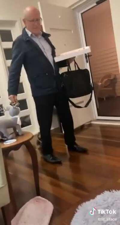 His delivery of each line is on point