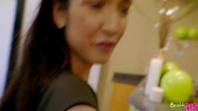 Bratty stepsis and her bestie love threesomes