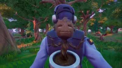 Here's baby Groot dancing to Mr. Blue Sky to make your day a little bit better