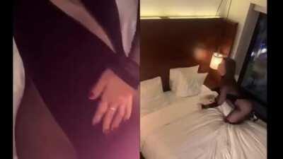 Booty, cavorting in bedroom (May 2020, Julia Fox for Office Mag)