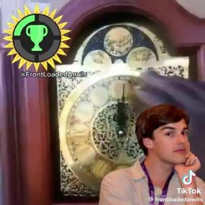 He needs to tell the time ig