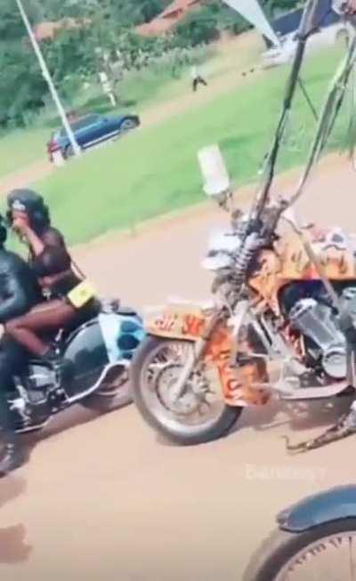 I don’t think he has enough handlebar.