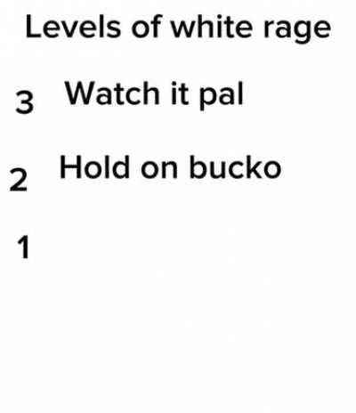 The levels of white rage from reasonable people that do unreasonable things.