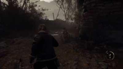 Worst. Grenade Throw. Ever. (captured by me, Resident Evil 4 (2023) )