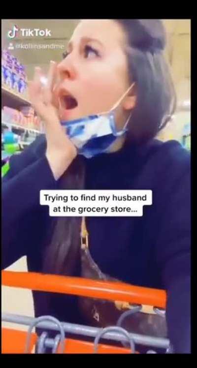 Когда потеряла мужа в магазине