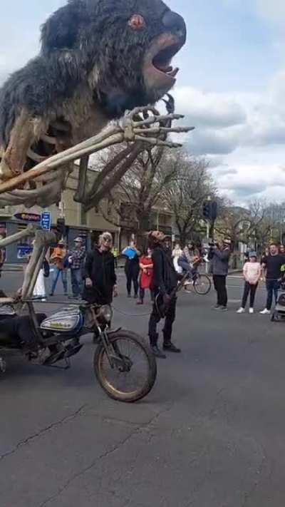 This float representing the koalas that died as a result of the Black Summer bushfires and corruption in politics. Such an effective (and epic) activist message.