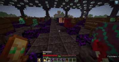 I collected every (obtainable) block in the game, in the order they were added.