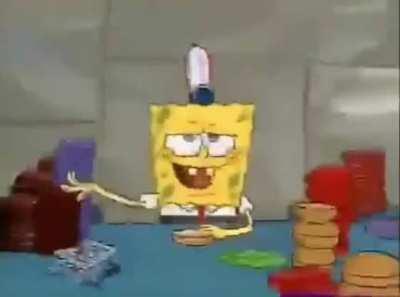 Bob esponja Allí despues un sesion de fumando marijuana. Eschuchen El gobierno, ok? Me voy a matar tu esperma. (FUCK YOU)