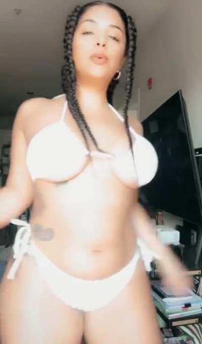 Let’s get soaked but in my bed.