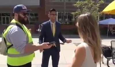 Simply interviewing.