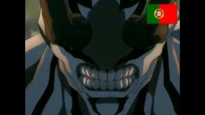 Portuguese dub banging.