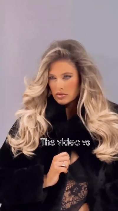 Barbie Blank on video vs Barbie Blank in pics