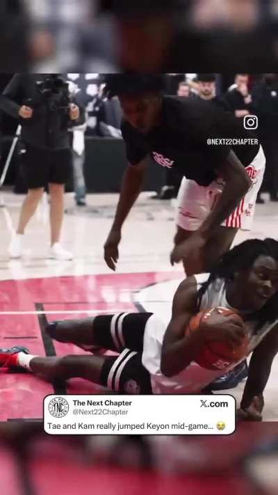 TAE & KAM JUMP KEYON MID-GAME 😂‼️