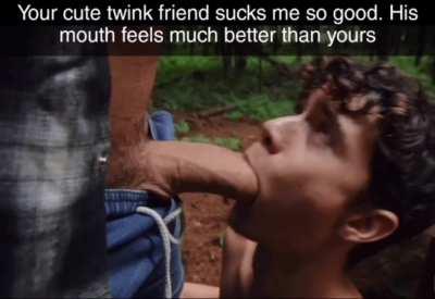 Women with twink friends beware: They might take your man's cock ;)