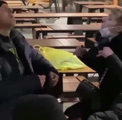 Riding them invisible motorcycles.