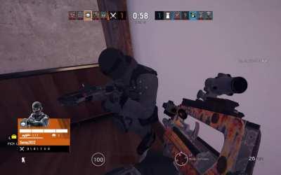 He really didn't see me did he?