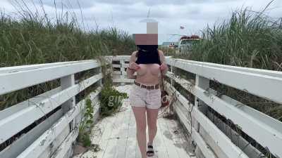 Friendly stroll to the beach [GIF]