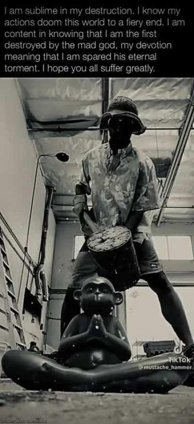 I hope you suffer. Youâll regret not joining me. I am serene and hold no regrets.