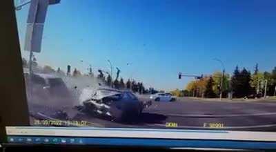 High speed multi vehicle crash