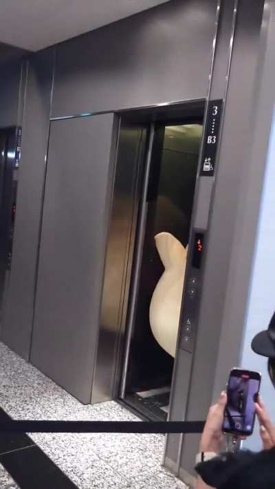 Manjuu Try Get To Elevator