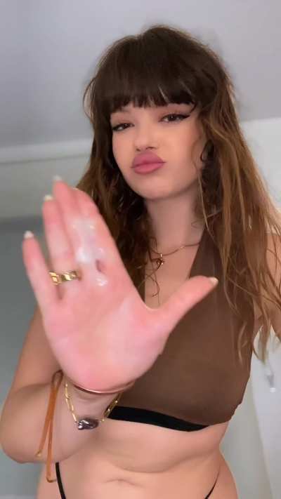 WIll you enjoy it if I cover your face in it?