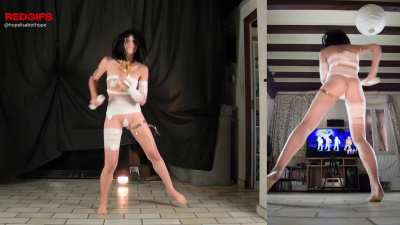 Performing (sports) with nearly nothing on is also doing silly things and loving it