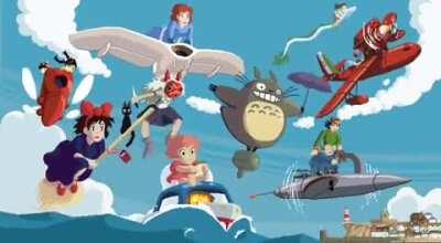 [OC] Studio Ghibli Pixel Art Animation