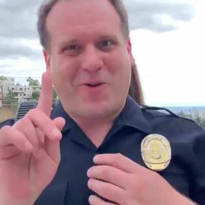 Cop being a bro.... I think
