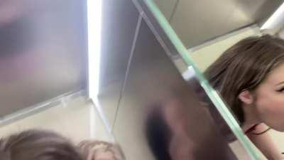 Whoops... guess i got a bit too horny on the way to class :/ [Gif]