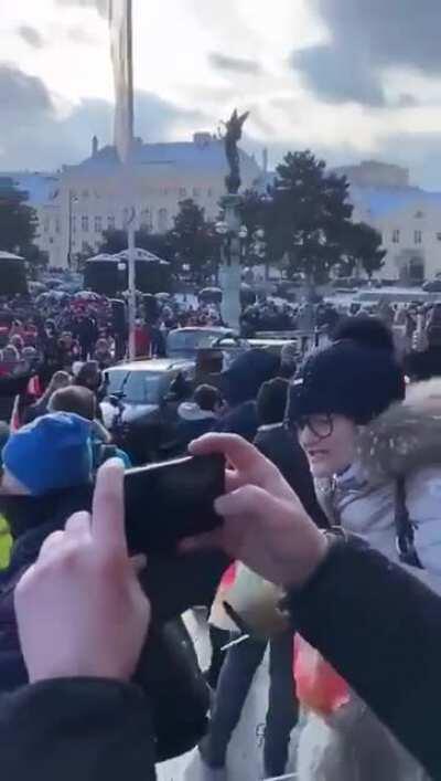 My country today. I'm proud people standing up for themselves.