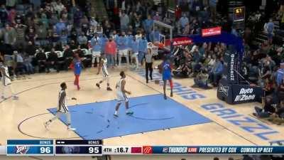 [Highlight] Giddey returns the favor to SGA and finds him cutting to the rim for his 11th assist (career high)