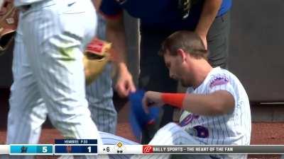 [Highlight] Jesus Aguilar's 2-RBI double puts the Marlins up 5-1, Jeff McNeil was able to stay in the game.