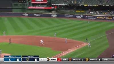 Brewers' Walkoffs on Bad Throws by the Right Fielder