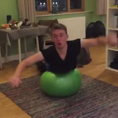 Yoga ball fun