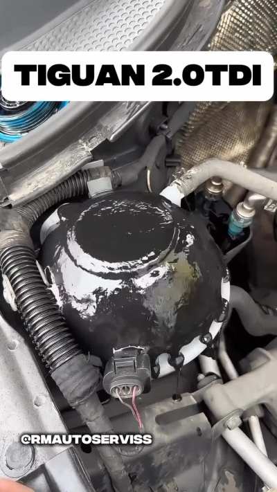 The Venom virus takes over a car.