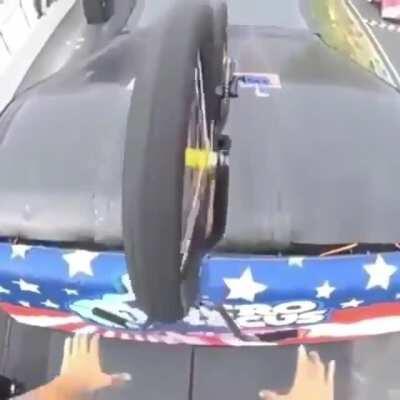 And then there’s me who can’t even ride a bicycle with one hand off the handlebar